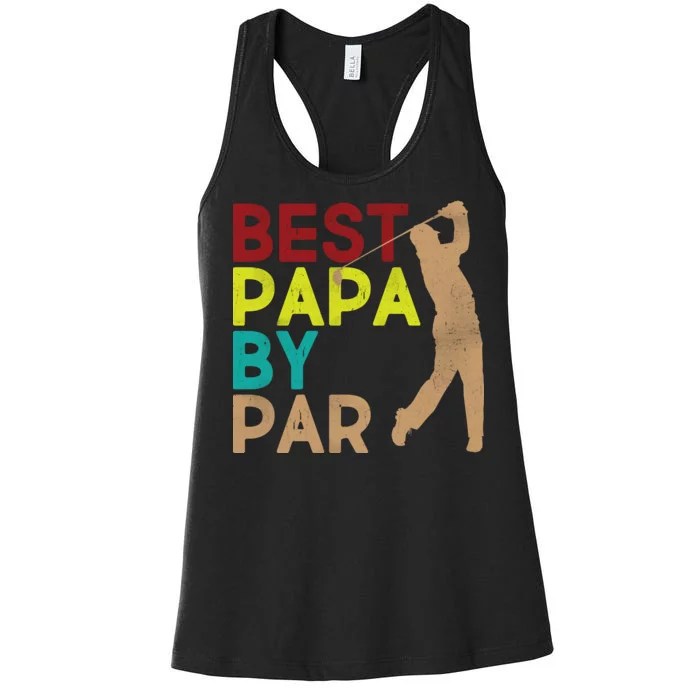 Best Papa By Par Women's Racerback Tank