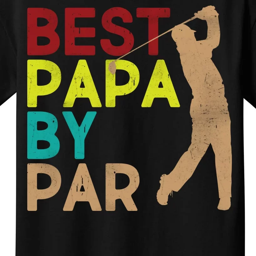 Best Papa By Par Kids T-Shirt