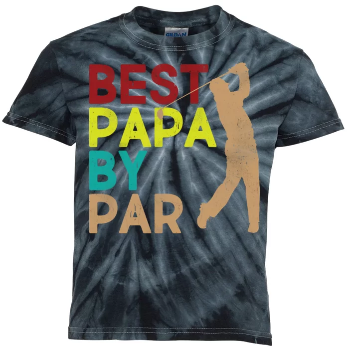 Best Papa By Par Kids Tie-Dye T-Shirt