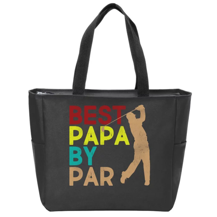 Best Papa By Par Zip Tote Bag