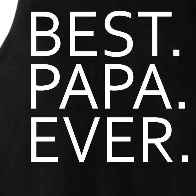 Best Papa Ever Ladies Tri-Blend Wicking Tank