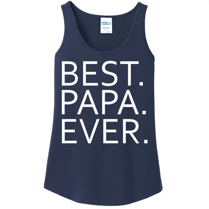 Best Papa Ever Ladies Essential Tank