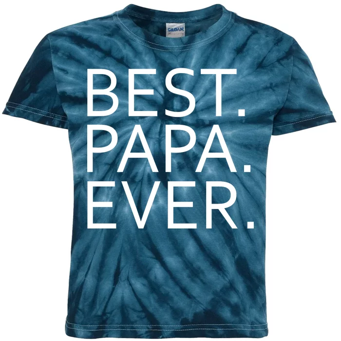 Best Papa Ever Kids Tie-Dye T-Shirt