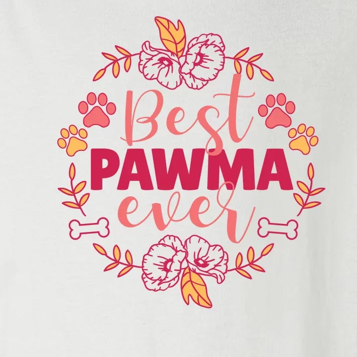 Best Pawma Ever Grandma Toddler Long Sleeve Shirt