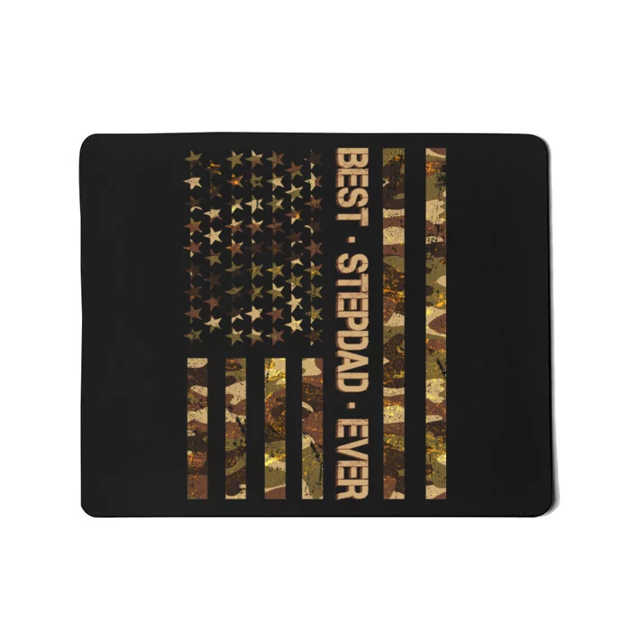 Best Stepdad Ever Camouflage Flag Mousepad