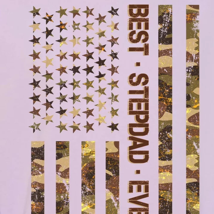 Best Stepdad Ever Camouflage Flag Garment-Dyed Sweatshirt