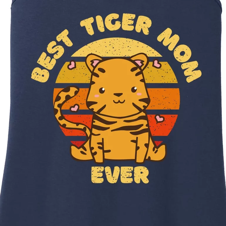 Best Tiger Mom Ever Ladies Essential Tank