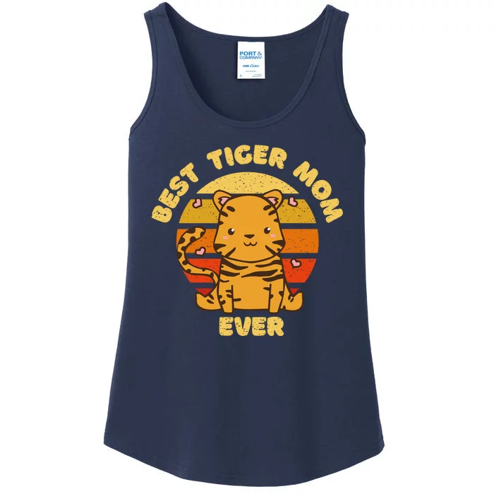 Best Tiger Mom Ever Ladies Essential Tank