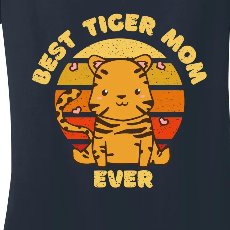 Best Tiger Mom Ever Women's V-Neck T-Shirt