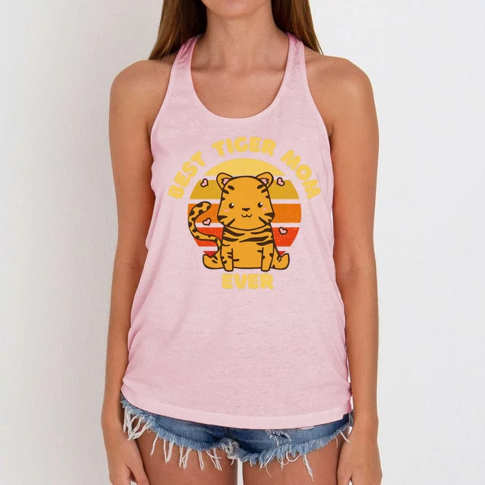 Best Tiger Mom Ever Women's Knotted Racerback Tank