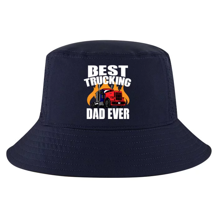 Best Trucking Dad Ever Cool Comfort Performance Bucket Hat