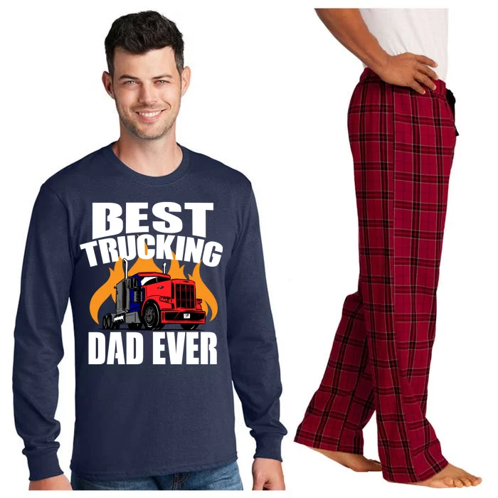 Best Trucking Dad Ever Long Sleeve Pajama Set