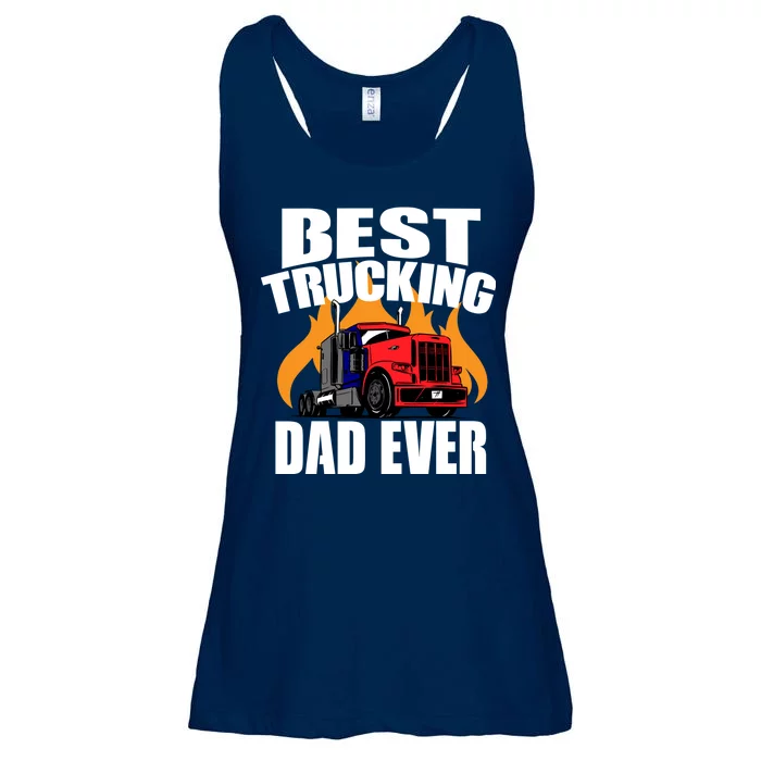 Best Trucking Dad Ever Ladies Essential Flowy Tank