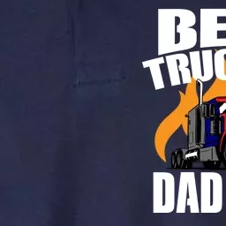 Best Trucking Dad Ever Softstyle Adult Sport Polo