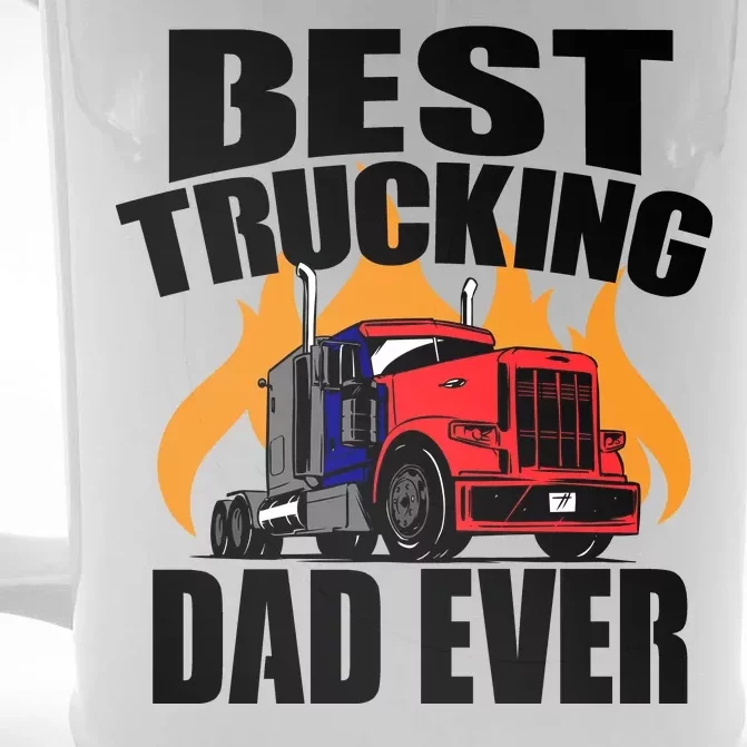 Best Trucking Dad Ever Front & Back Beer Stein