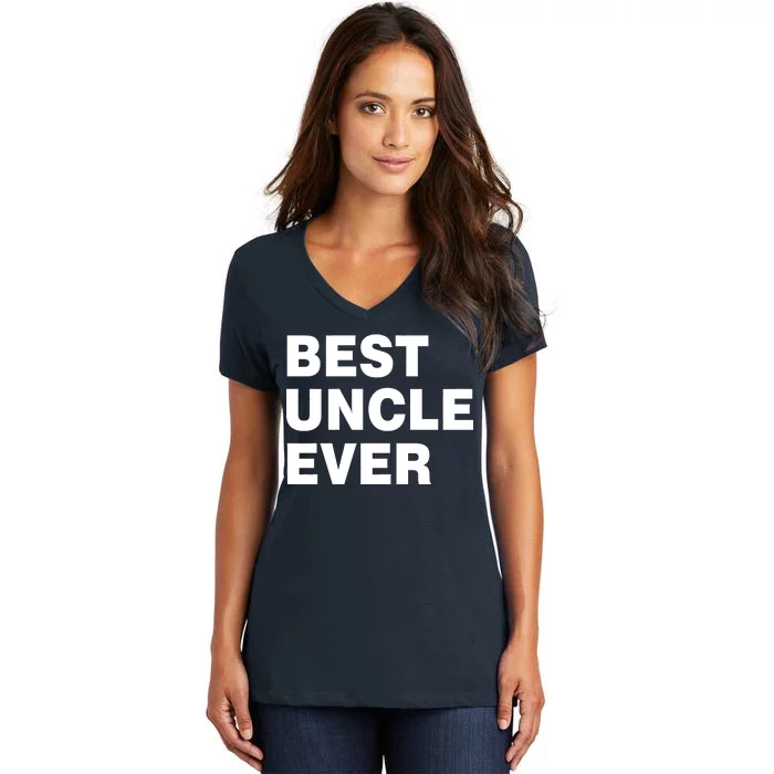 Best Uncle Ever Women's V-Neck T-Shirt