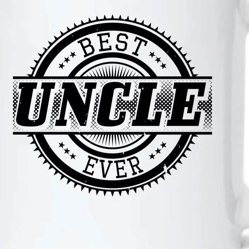 Best Uncle Ever Badge Black Color Changing Mug