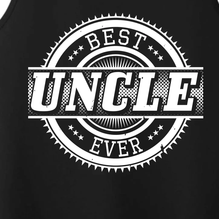 Best Uncle Ever Badge Performance Tank