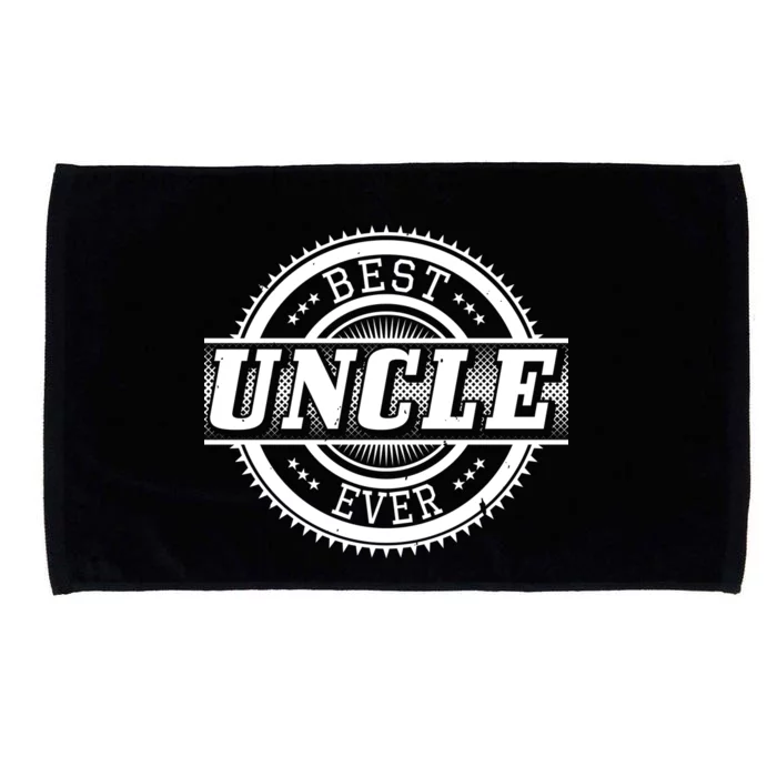 Best Uncle Ever Badge Microfiber Hand Towel