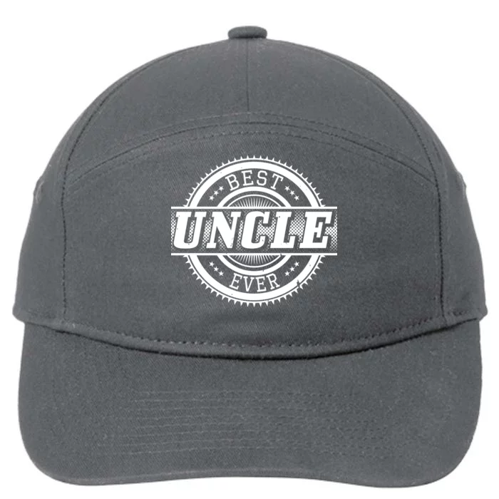 Best Uncle Ever Badge 7-Panel Snapback Hat