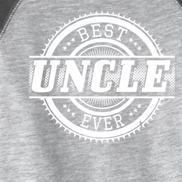 Best Uncle Ever Badge Toddler Fine Jersey T-Shirt