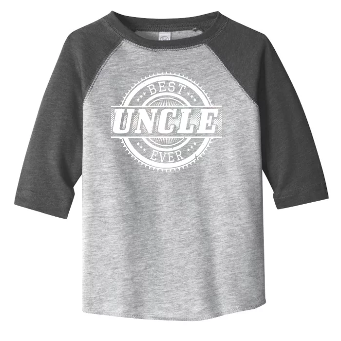 Best Uncle Ever Badge Toddler Fine Jersey T-Shirt