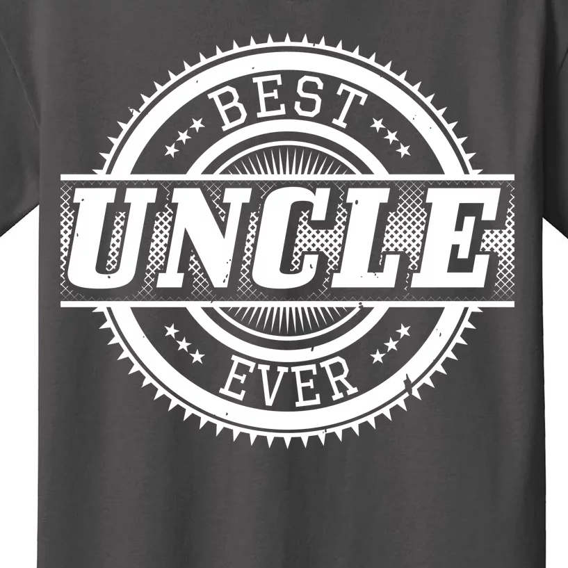 Best Uncle Ever Badge Kids T-Shirt