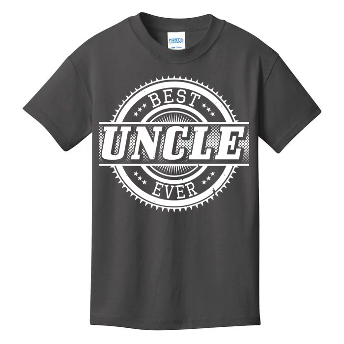 Best Uncle Ever Badge Kids T-Shirt