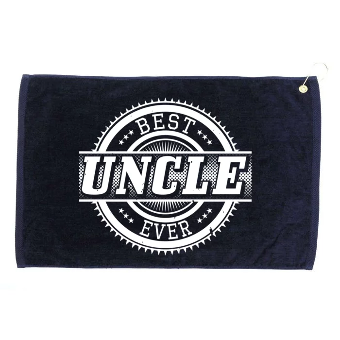 Best Uncle Ever Badge Grommeted Golf Towel