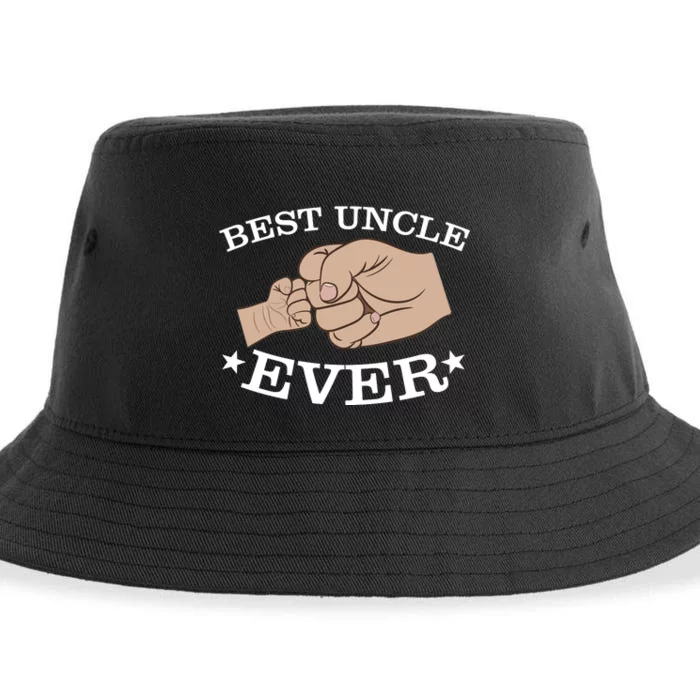 Best Uncle Ever Fist Bump Sustainable Bucket Hat