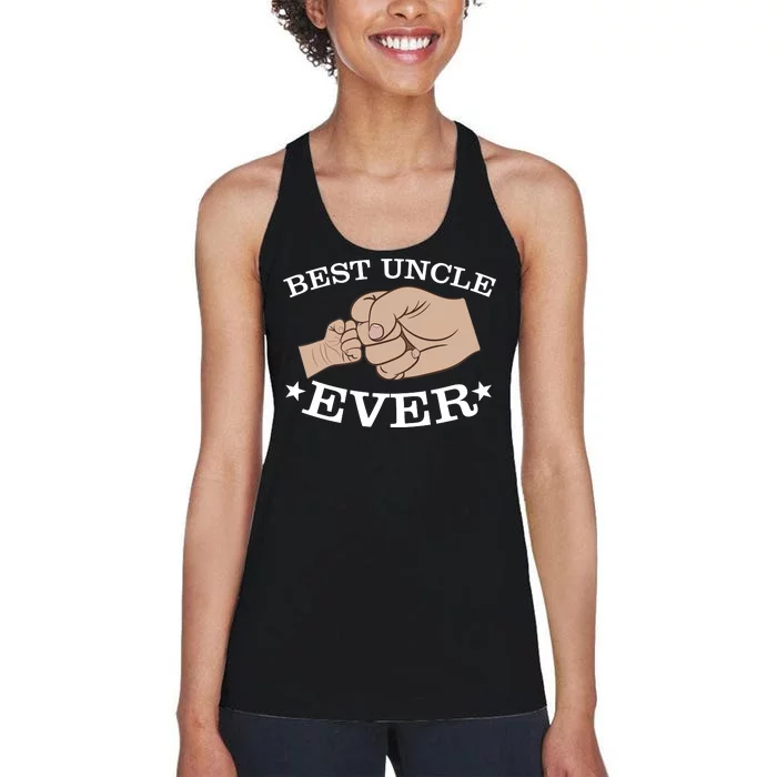 Best Uncle Ever Fist Bump Women's Racerback Tank