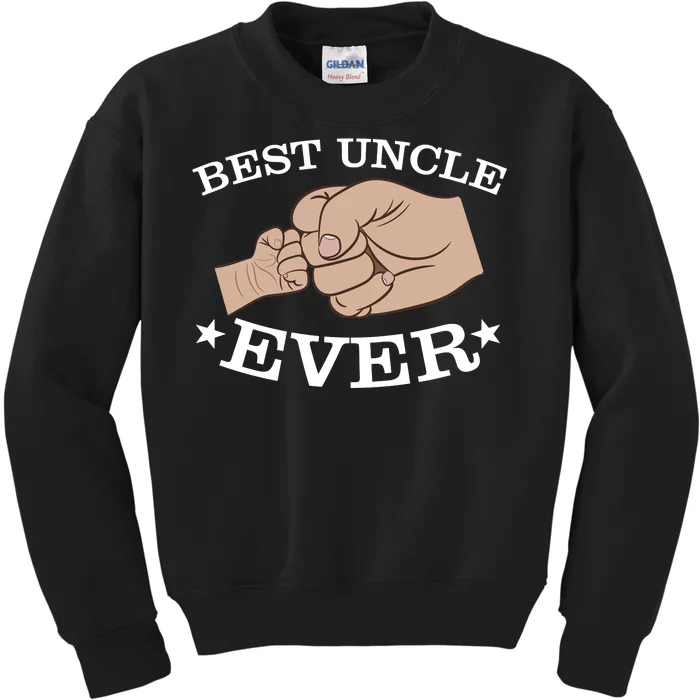 Best Uncle Ever Fist Bump Kids Sweatshirt