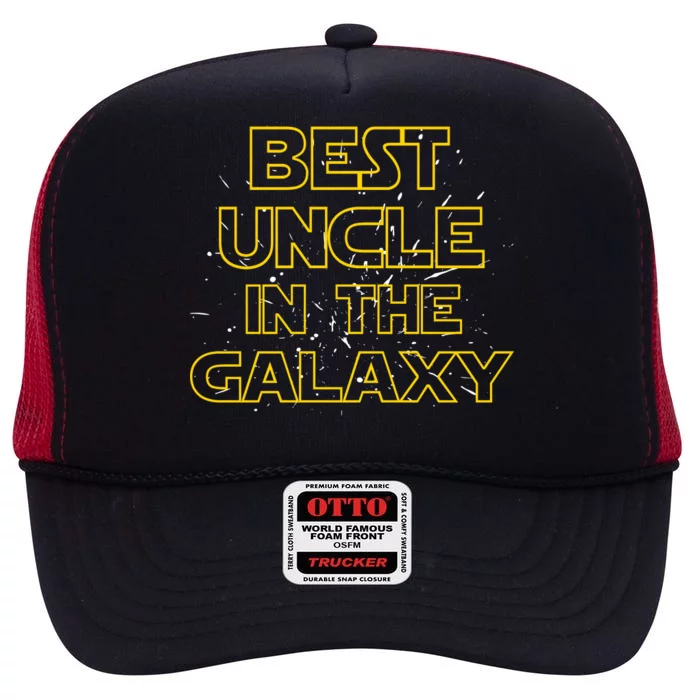 Best Uncle In The Galaxy High Crown Mesh Trucker Hat