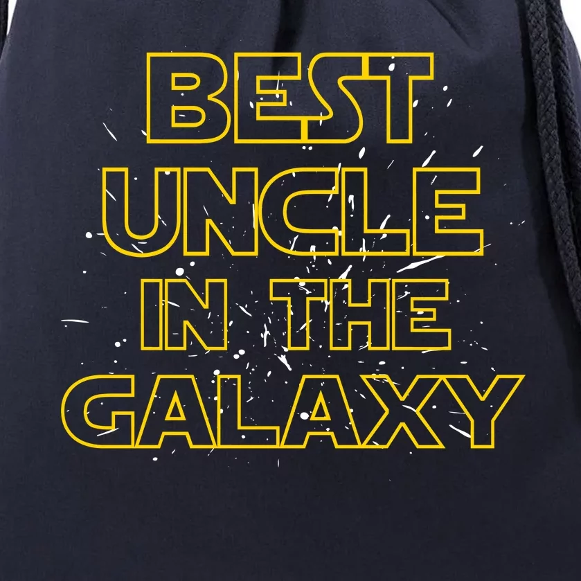 Best Uncle In The Galaxy Drawstring Bag