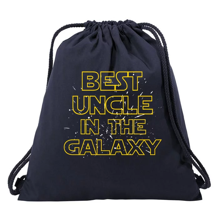 Best Uncle In The Galaxy Drawstring Bag