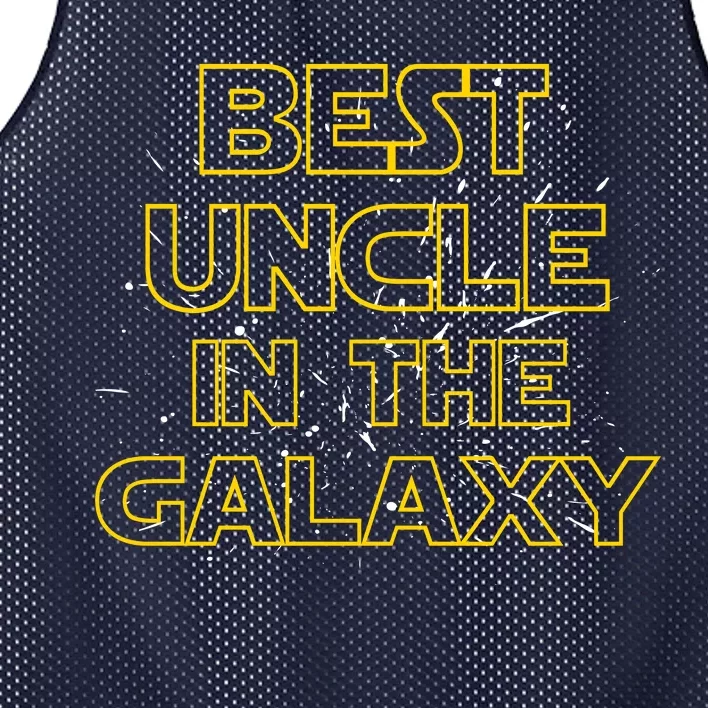 Best Uncle In The Galaxy Mesh Reversible Basketball Jersey Tank