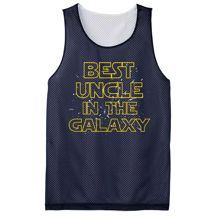 Best Uncle In The Galaxy Mesh Reversible Basketball Jersey Tank