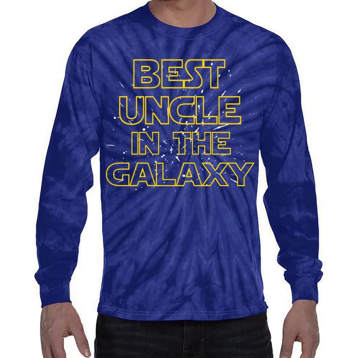 Best Uncle In The Galaxy Tie-Dye Long Sleeve Shirt