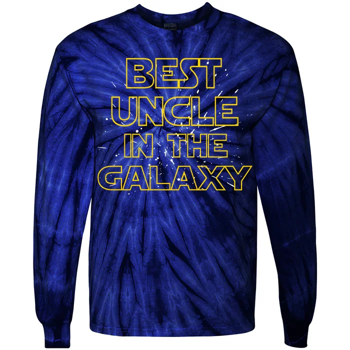 Best Uncle In The Galaxy Tie-Dye Long Sleeve Shirt