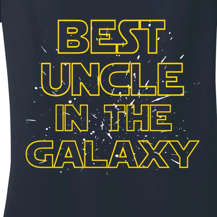 Best Uncle In The Galaxy Women's V-Neck T-Shirt