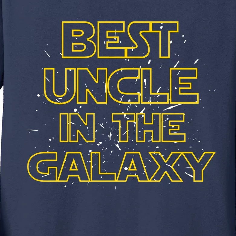 Best Uncle In The Galaxy Kids Long Sleeve Shirt