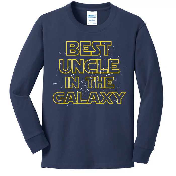 Best Uncle In The Galaxy Kids Long Sleeve Shirt