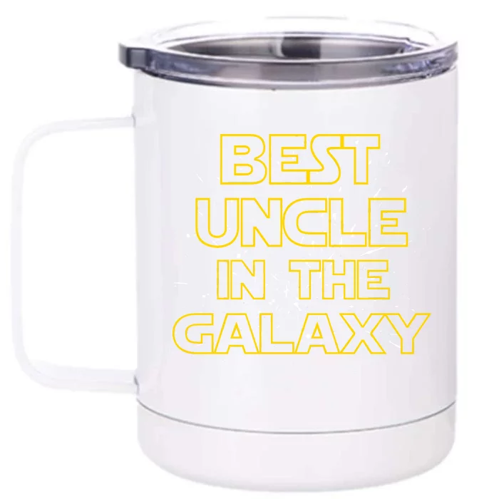 Best Uncle In The Galaxy Front & Back 12oz Stainless Steel Tumbler Cup