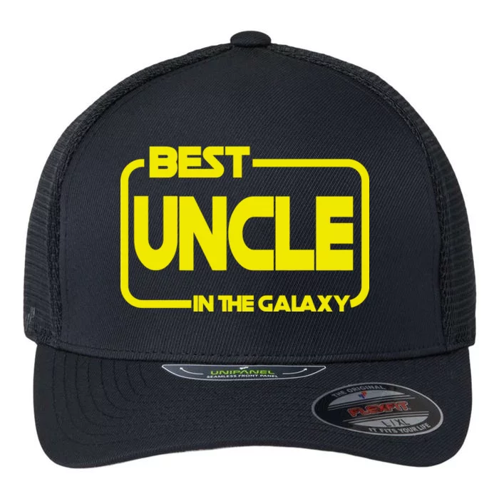 Best Uncle In The Galaxy Funny Flexfit Unipanel Trucker Cap