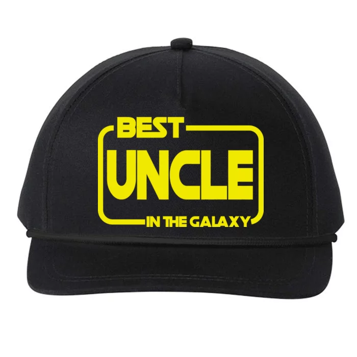 Best Uncle In The Galaxy Funny Snapback Five-Panel Rope Hat