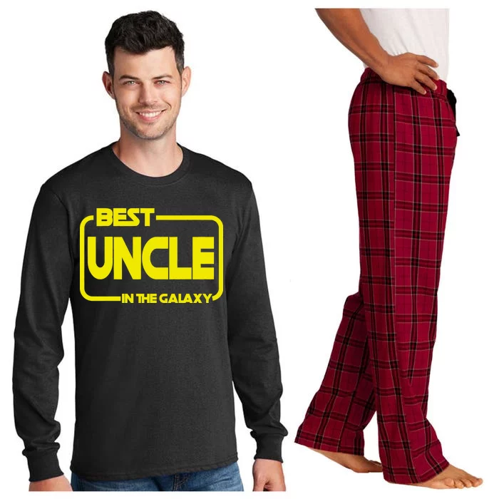 Best Uncle In The Galaxy Funny Long Sleeve Pajama Set