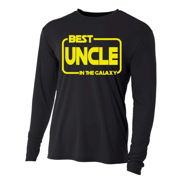 Best Uncle In The Galaxy Funny Cooling Performance Long Sleeve Crew