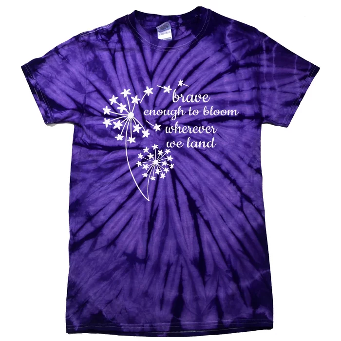 Brave Enough To Bloom Military Month of Military Child Tie-Dye T-Shirt