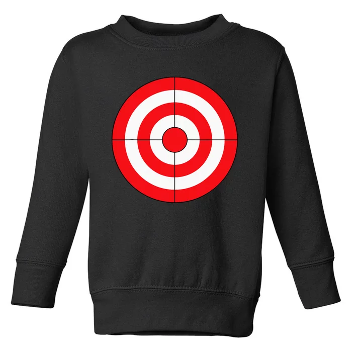 Bulls Eye Target Lazy DIY Halloween Costume Darts Shooting Toddler Sweatshirt