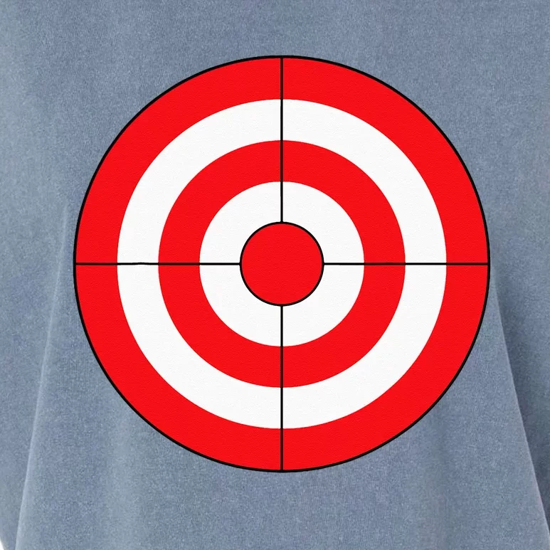 Bulls Eye Target Lazy DIY Halloween Costume Darts Shooting Garment-Dyed Women's Muscle Tee